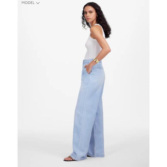 NWT Madewell The Harlow Wide-Leg Jean: Airy Denim Edition Size 31 Retail $138 - Picture 2 of 10